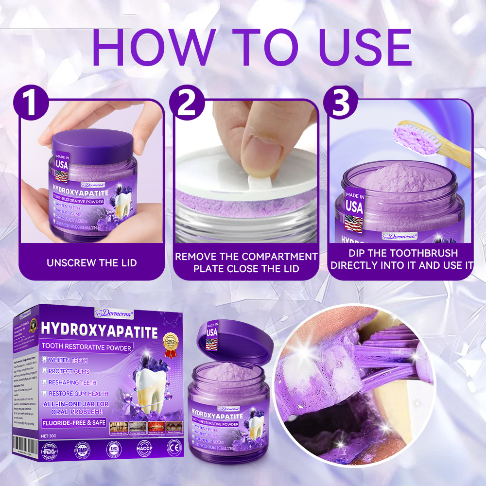 𝑫𝑜𝑟𝒎𝒐𝒓𝙣𝙖® 𝐻𝑦𝑑𝑟𝑜𝑥𝑦𝑎𝑝𝑎𝑡𝑖𝑡𝑒 𝑇𝑜𝑜𝑡ℎ 𝑅𝑒𝑠𝑡𝑜𝑟𝑎𝑡𝑖𝑣𝑒 𝑃𝑜𝑤𝑑𝑒𝑟🦷Treatment for dental caries, periodontal disease, tooth sensitivity, and oral cancer🏆