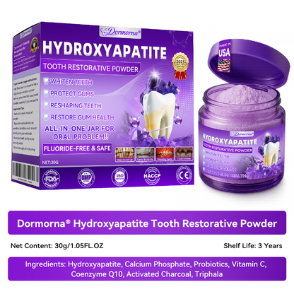 𝑫𝑜𝑟𝒎𝒐𝒓𝙣𝙖® 𝐻𝑦𝑑𝑟𝑜𝑥𝑦𝑎𝑝𝑎𝑡𝑖𝑡𝑒 𝑇𝑜𝑜𝑡ℎ 𝑅𝑒𝑠𝑡𝑜𝑟𝑎𝑡𝑖𝑣𝑒 𝑃𝑜𝑤𝑑𝑒𝑟🦷Treatment for dental caries, periodontal disease, tooth sensitivity, and oral cancer🏆