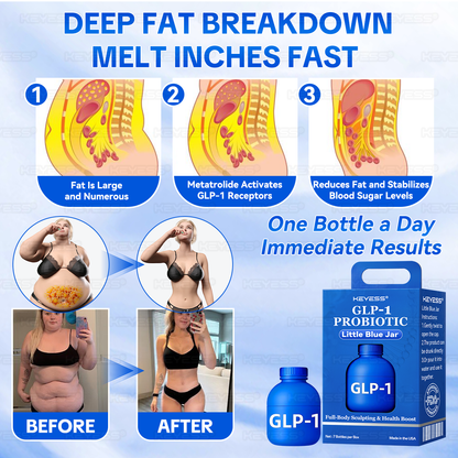 𝑲𝒆𝒚𝒆𝒔𝒔® 𝑮𝑳𝑷-1 𝑷𝒓𝒐𝒃𝒊𝒐𝒕𝒊𝒄 𝑭𝒖𝒍𝒍-𝑩𝒐𝒅𝒚 𝑺𝒄𝒖𝒍𝒑𝒕𝒊𝒏𝒈 & 𝑯𝒆𝒂𝒍𝒕𝒉 𝑩𝒐𝒐𝒔𝒕 𝑳𝒊𝒕𝒕𝒍𝒆 𝑩𝒍𝒖𝒆 𝑱𝒂𝒓 🌹