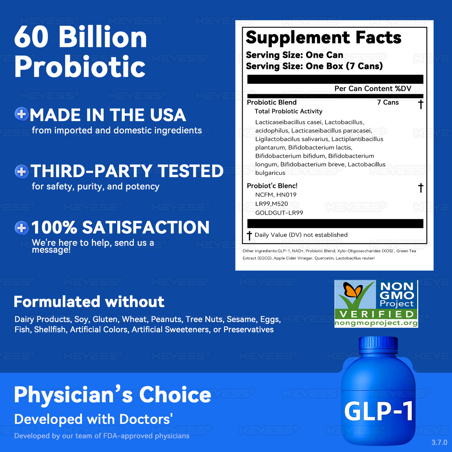 𝑲𝒆𝒚𝒆𝒔𝒔® 𝑮𝑳𝑷-1 𝑷𝒓𝒐𝒃𝒊𝒐𝒕𝒊𝒄 𝑭𝒖𝒍𝒍-𝑩𝒐𝒅𝒚 𝑺𝒄𝒖𝒍𝒑𝒕𝒊𝒏𝒈 & 𝑯𝒆𝒂𝒍𝒕𝒉 𝑩𝒐𝒐𝒔𝒕 𝑳𝒊𝒕𝒕𝒍𝒆 𝑩𝒍𝒖𝒆 𝑱𝒂𝒓 🌹